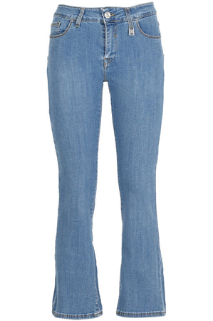PANTALONE CROPPED FLAR BASICO