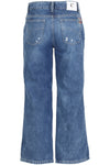 JEANS CULOTTE CON RICAMO MULTICOLOR
