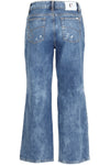 JEANS CULOTTE CON RICAMO