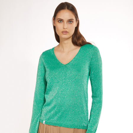 MAGLIA MANICA LUNGA CON LUREX