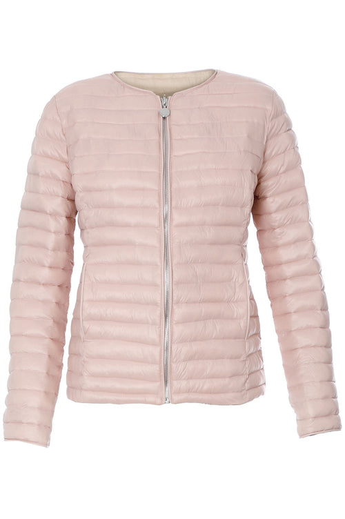 PIUMINO CORTO A CONTRASTO