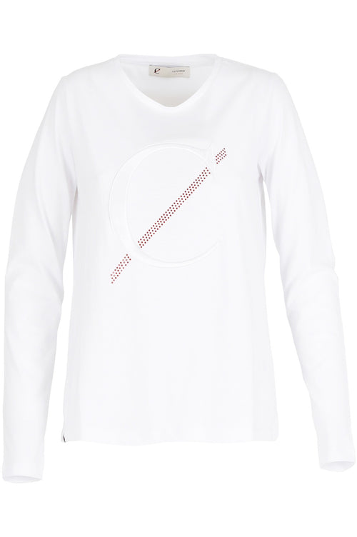 T SHIRT MANICA LUNGA RICAMO LOGO