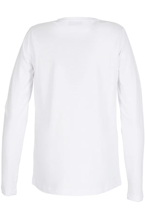 T SHIRT MANICA LUNGA RICAMO LOGO