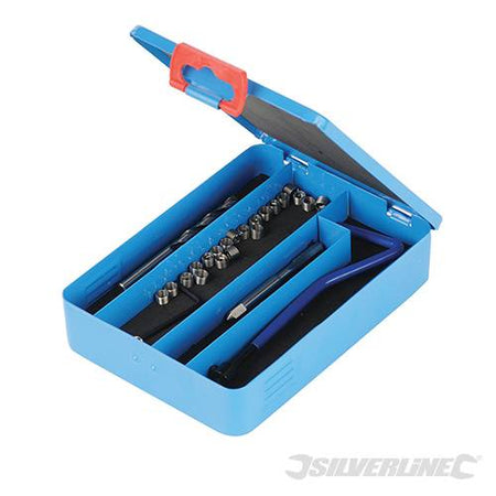 Kit di riparazione filettatura Helicoil punta guida estrattore Silverline Prezzo Silverline