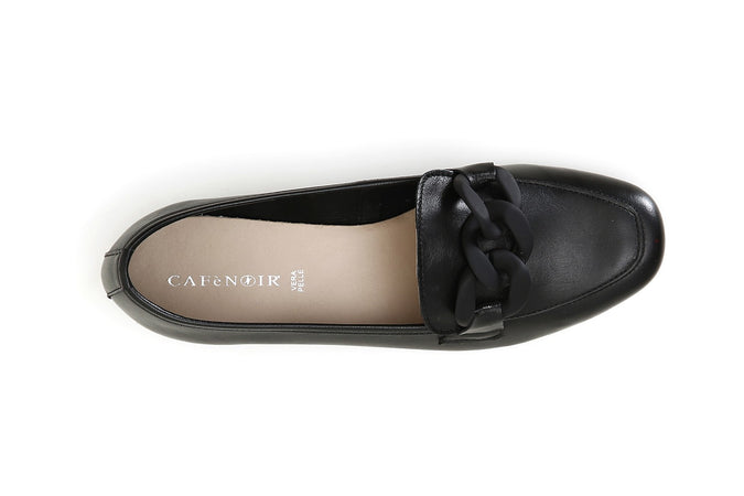 MOCASSINI IN PELLE CON CATENA