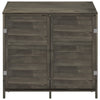 Capanno Porta Attrezzi da Giardino Antracite Legno Massello Robusto 102x52x112cm