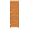 Capanno Porta Attrezzi da Esterno Marrone Legno Massello Abete 55x52x174,5 cm