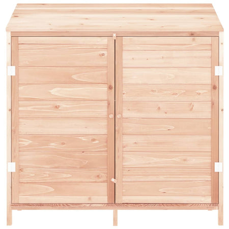 Capanno Porta Attrezzi da Giardino in Legno Struttura Robusta  102x52x112 cm