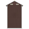 Capanno Porta Attrezzi da Giardino Marrone in Acciaio 192x152,5x237 cm