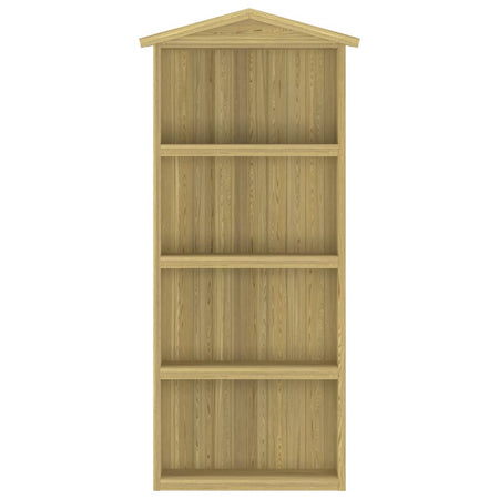Capanno per Attrezzi da Giardino in Legno Pino Impregnato Verde 87x33x222cm