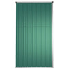 Capanno per Attrezzi Verde in Acciaio Zincato e Metallo 225x89x161 cm
