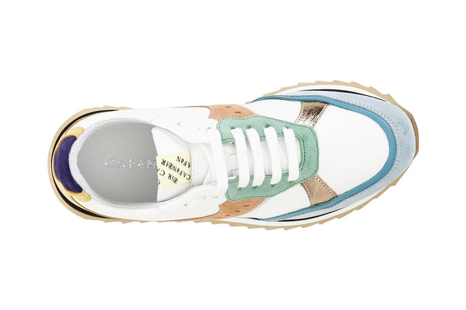 SNEAKERS IN PELLE MULTICOLOR