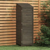 Capanno Porta Attrezzi Giardino Antracite Legno Massello Abete 55x52x174,5cm