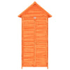 Rimessa Porta Attrezzi da Giardino Marrone Legno Tetto Antipioggia 89x52,5x175cm