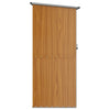 Capanno Porta Attrezzi da Giardino Marrone Acciaio Zincato 118,5x97x209,5 cm
