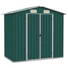 Box da Capanno Porta attrezzi Verde in Acciaio Zincato Resistente 205x129x183 cm