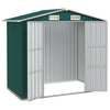 Box da Capanno Porta attrezzi Verde in Acciaio Zincato Resistente 205x129x183 cm