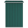 Box da Capanno Porta attrezzi Verde in Acciaio Zincato Resistente 205x129x183 cm