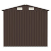 Capanno per Attrezzi da Giardino Marrone Acciaio Design Inclinato 205x129x183 cm
