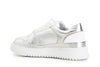 SNEAKERS IN PELLE METALLIZZATA CON LOGOIN RILIEVO