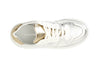 SNEAKERS IN PELLE METALLIZZATA CON LOGOIN RILIEVO