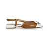 BALLERINA APERTA DIETRO IN PELLE