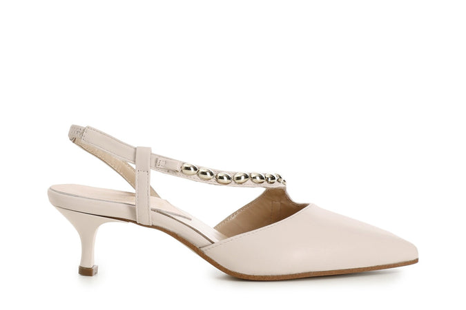 SCARPE IN PELLE ASIMMETRICHE CON ACCESSORIO