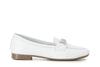 MOCASSINO IN PELLE CON PASSANTE IN MICROSTRASS