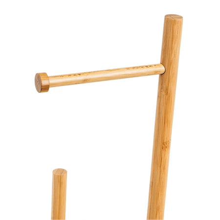 Piantana Bagno Porta Carta Igienica Legno Bambù Portarotoli da Terra Salvaspazio