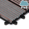 Kit 11 Mattonelle a Incastro per Terrazzo Piastrelle pavimenti 30x30cm in WPC Antiscivolo