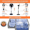 Ventilatore Colonna Piantana 50W 40cm 3 Velocità Telecomando Timer Regolabile