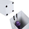 Porta Ombrelli Decorato 49cm Metallo Verniciato Bianco Interno Esterno con Accessori