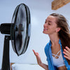 Ventilatore Colonna Piantana 50W 40cm 3 Velocità Telecomando Timer Regolabile