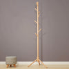 Piantana Appendiabiti in legno Naturale 8 Ganci 41x41 H176cm Verniciato Naturale