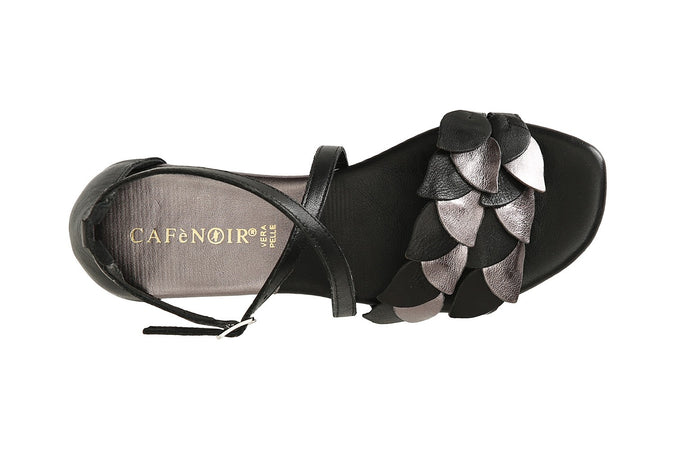 SANDALO INFRADITO IN PELLE CON LACCIO ALLA CAVIGLIA