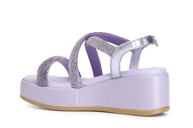 SANDALO FASCE INCROCIO CON STRASS