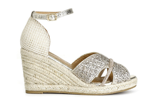 SCARPE APERTE IN TESSUTO INTRECCIATO SUZEPPA CORDA