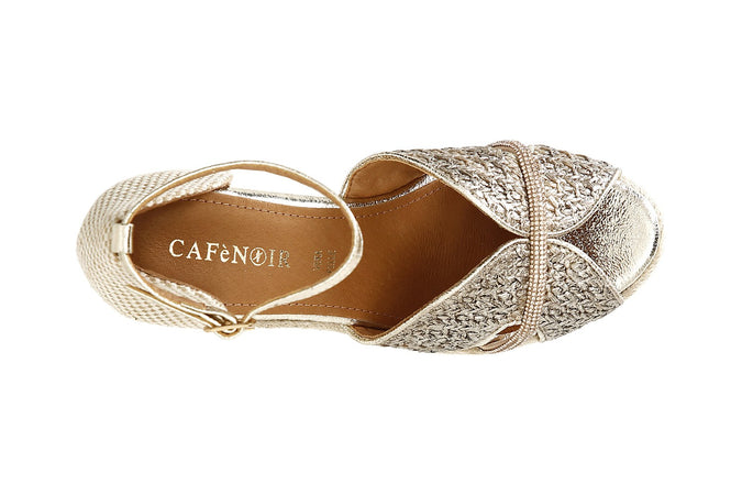 SCARPE APERTE IN TESSUTO INTRECCIATO SUZEPPA CORDA