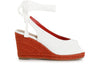SCARPE APERTE IN CANVAS SU ZEPPA CORDA