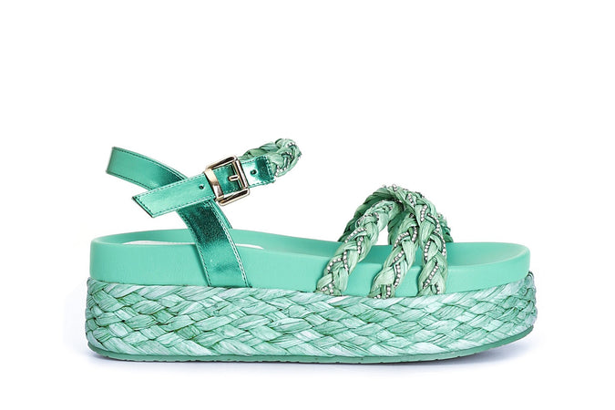 SANDALO GILDA 3 FASCE CON STRASS