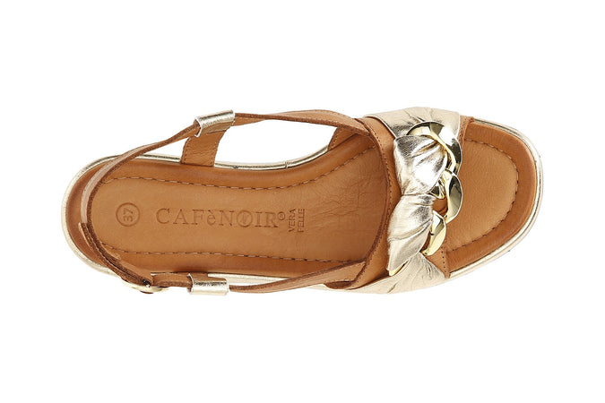 SANDALO IN PELLE CON CATENA
