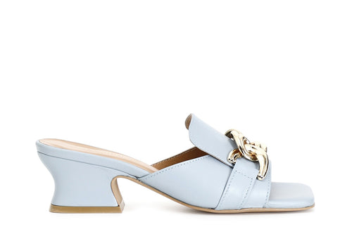 CIABATTA IN PELLE CON CATENA