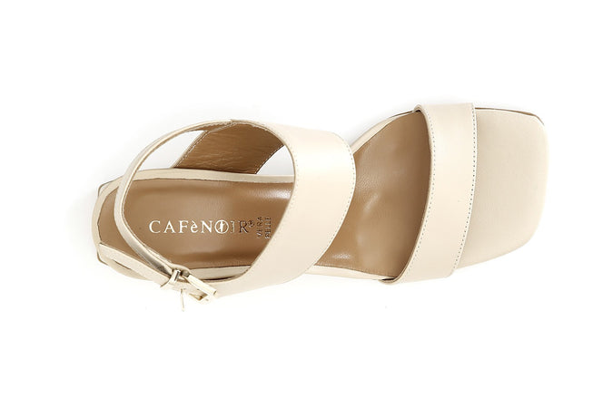 SANDALO DUE FASCE IN PELLE