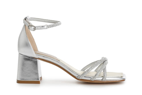 SANDALO CON STRASS CHIUSO DIETRO