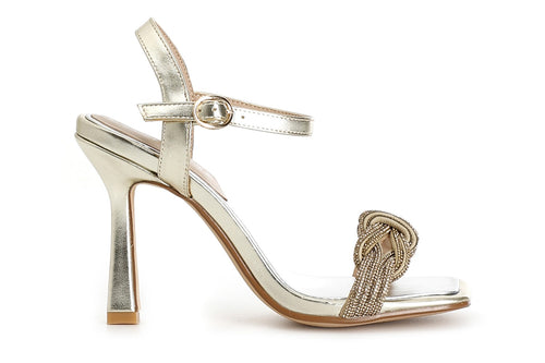 SANDALO DOPPIO NODO CON STRASS