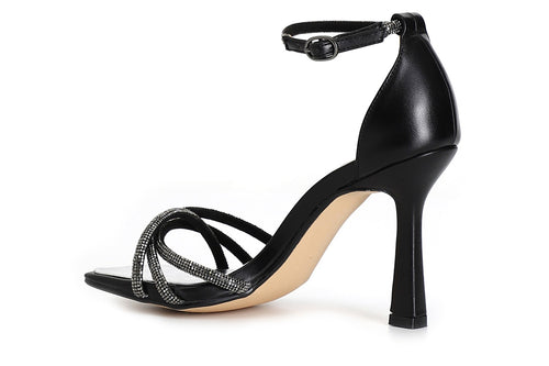 SANDALO CON STRASS CHIUSO DIETRO