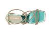 SANDALO DOPPIO INCROCIO CON STRASS