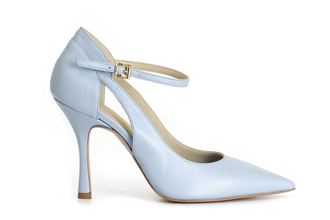 SCARPA IN PELLE CON LACCIO ALLA CAVIGLIA T90