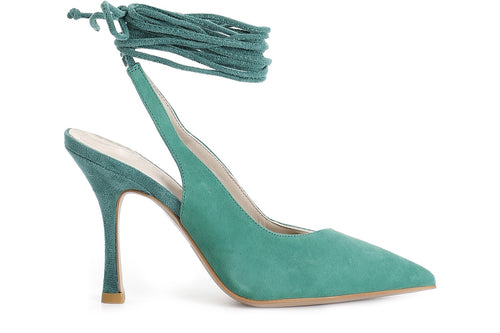 SCARPA IN CAMOSCIO E LACCI ALLA CAVIGLIA T90