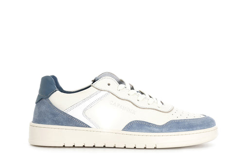 SCARPA IN PELLE E PELLE SCAMOSCIATA ALLACCIATA MULTICOLOR